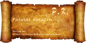 Palotai Katalin névjegykártya