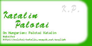 katalin palotai business card